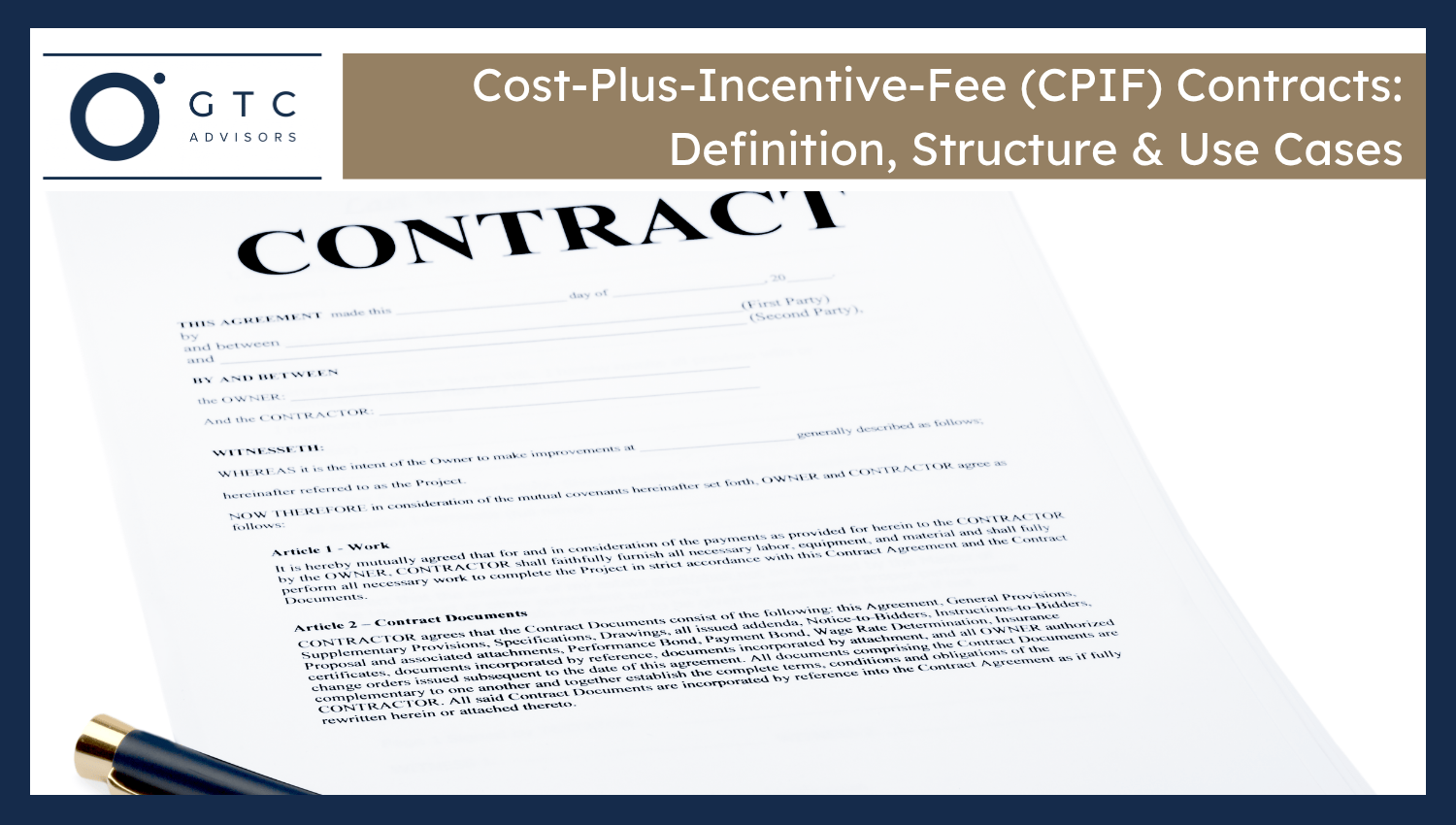 (CPIF) Contracts